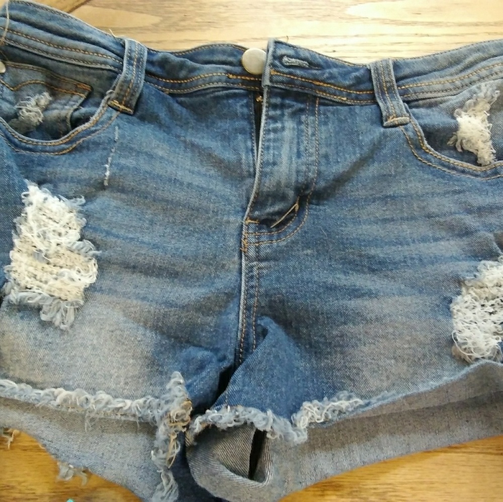 Denim shorts